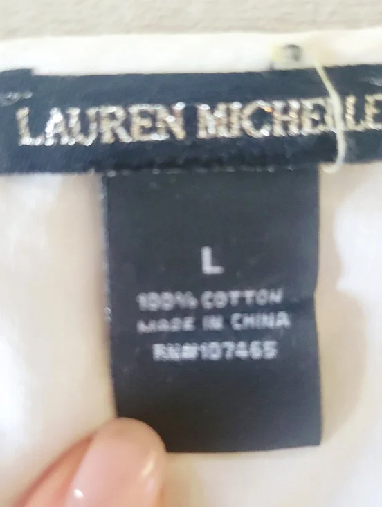 White Cotton Eyelet Embroidered Lace Crochet Trim Sleeveless Top Large Boho - Picture 5 of 8